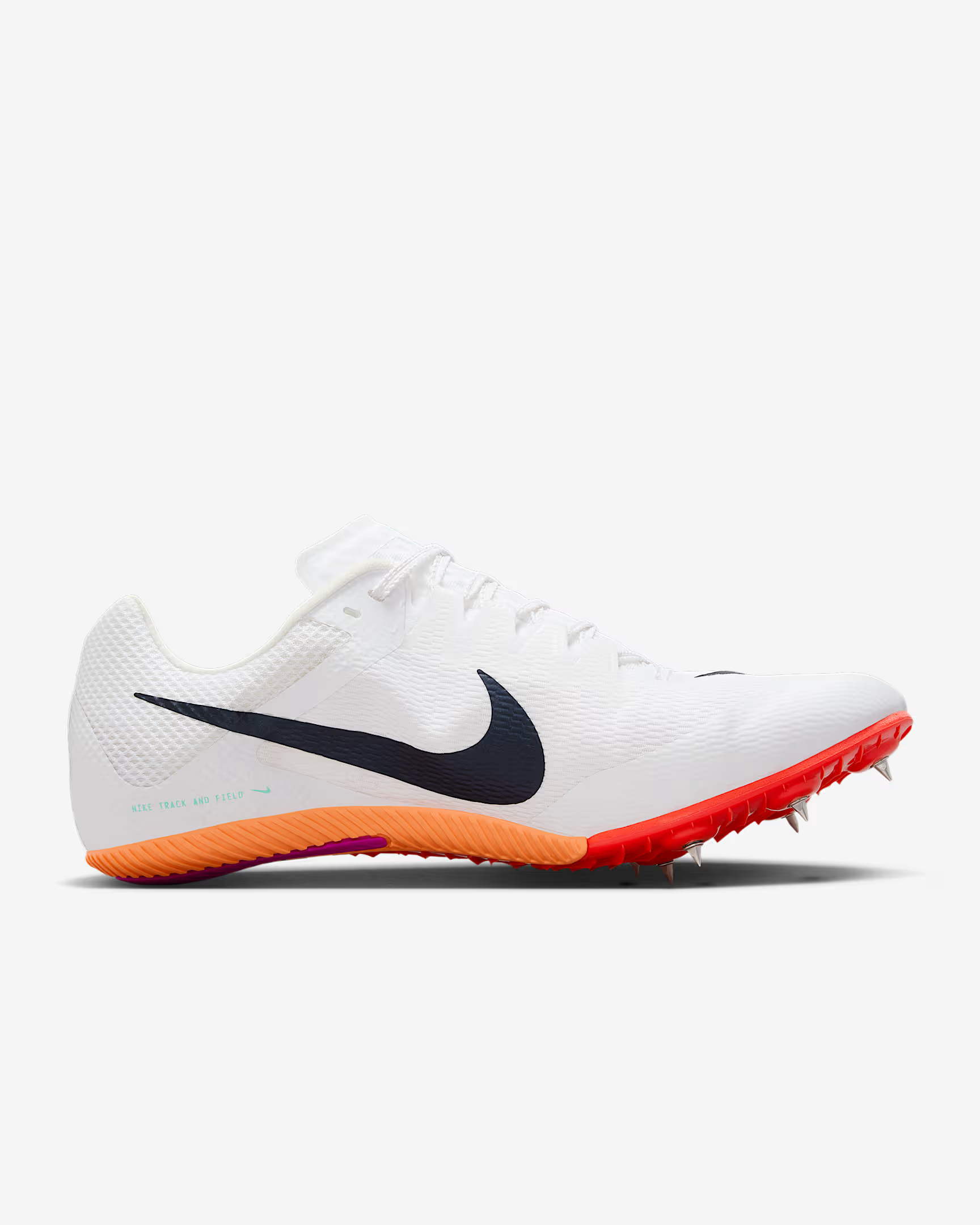 Nike Zoom Rival S9 Track & Field Spikes | Orange/White | Size M5 Amazon.com | Nike Zoom Rival Sprint Track and Field Shoes  main image 4